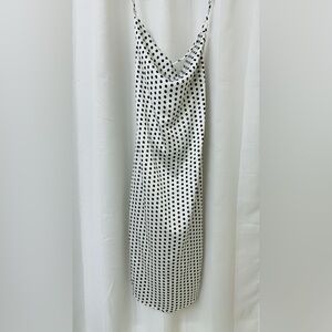 PrettyLittleThing straps backless polka dot dress